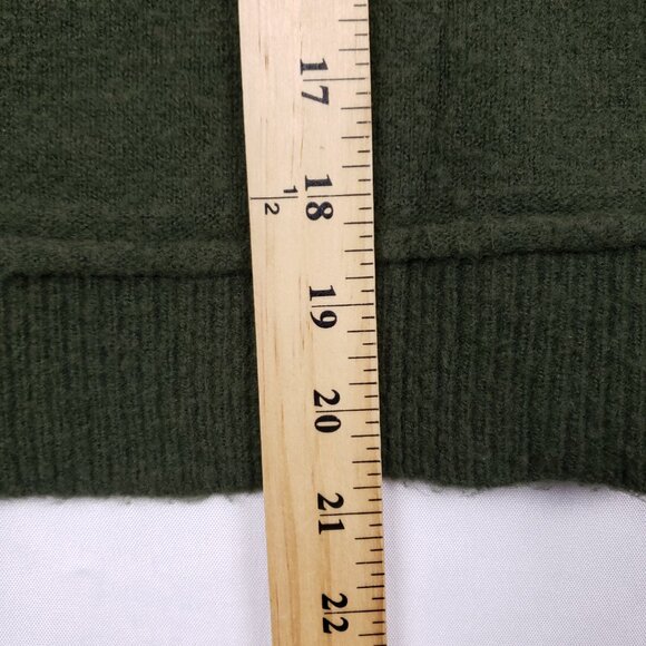 Wishlist Cropped Sweater Womens M/L Green V-Neck‎ Long Sleeve - Picture 7 of 8